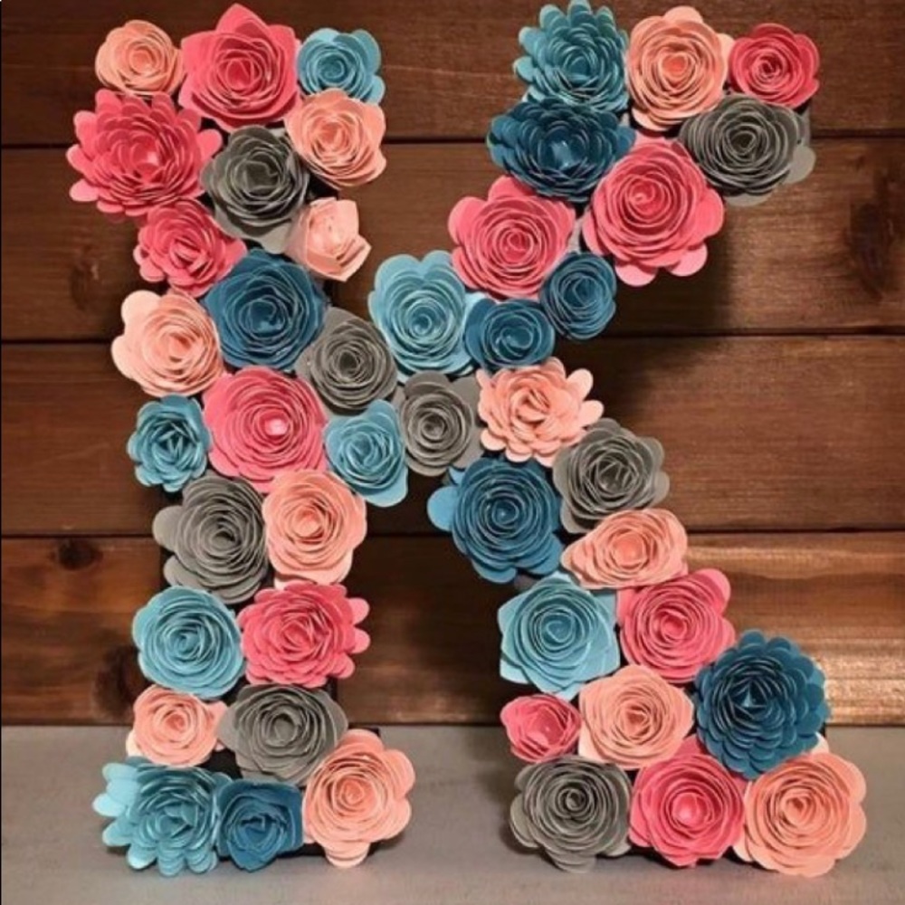 Paper Flower Monogram